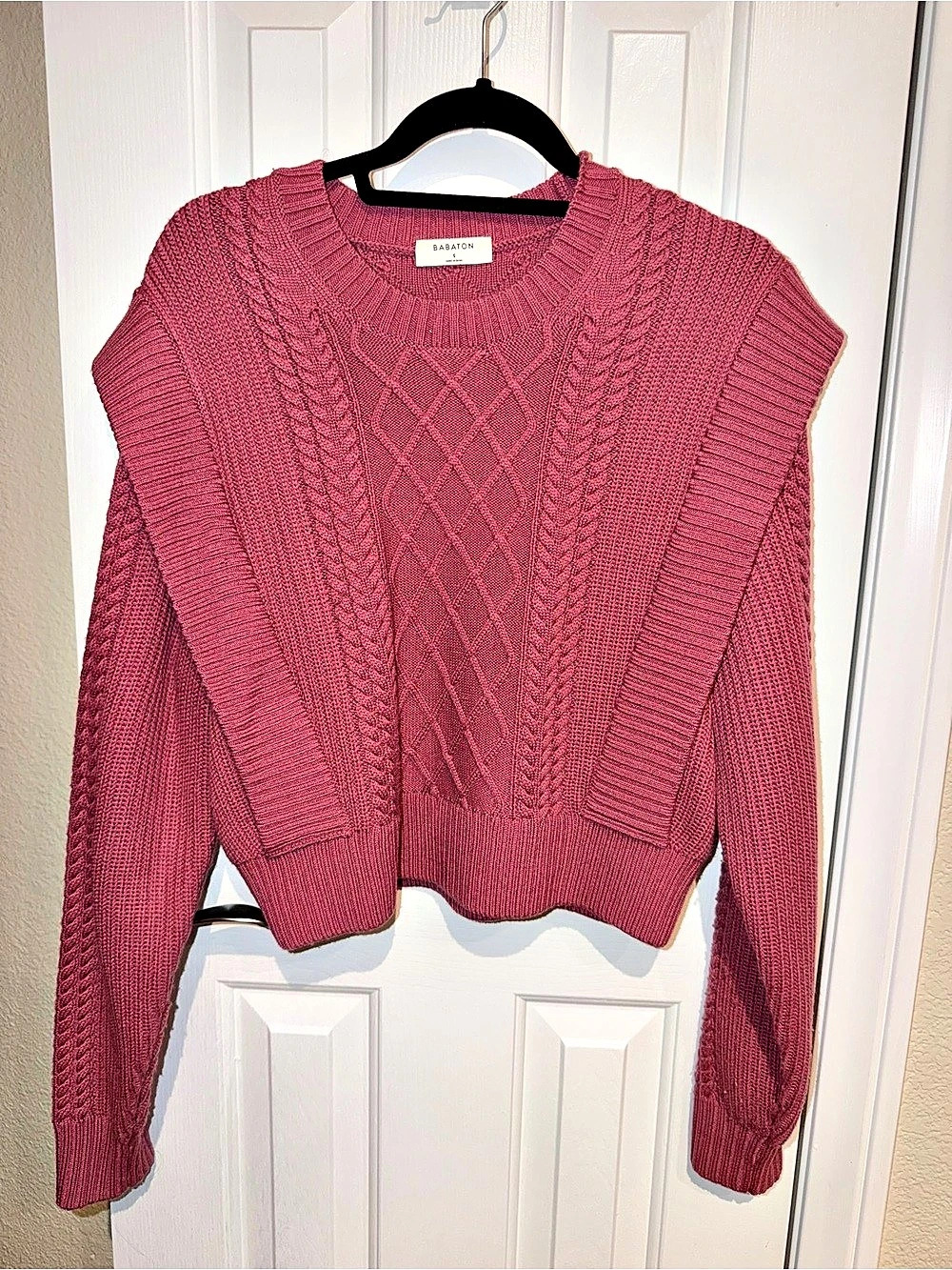 Babaton Seek Sweater Cable Knit Sweater | Like New